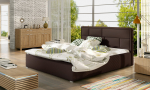 Voodi Latina 180x200 200x93x223 cm Tumepruun