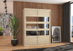 Liugustega riidekapp Florento 150 150x200x58 cm Sonoma