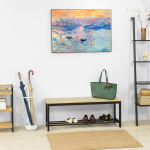 Metallist jalatsiriiul 120 cm pruun