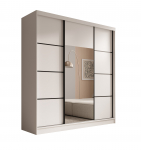 Liugustega Riidekapp Keri 200x215x61 cm Valge