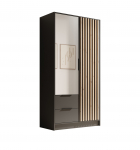Riidekapp Neri 100 102x200x51 cm Must