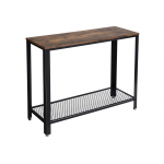 Konsoollaud 101.5x35x80cm pruun-must