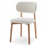 Polsterdatud tool MIA 80x48.5x50.5 cm valge