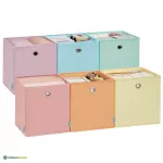 Hoiukorvid 6 tk 30 x 30 x 30 cm lavendel
