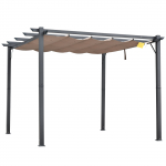 Pergola 300x300x223 cm kohvipruun