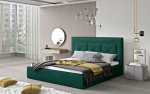 Voodi Cloe 200x200 cm Tume Roheline