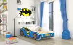Voodi koos madratsiga BATCAR 140x70 74x48x153 cm Sinine