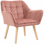 Roosa tugitool 67x62x71 cm