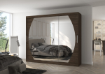 Liugustega Riidekapp CAMBE 250 250x215x58 Choco