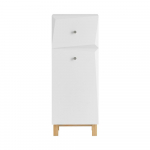 Vannitoakapp pesukorviga kitsas MDF 34 &times; 30 &times; 90 cm