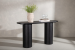 Konsoollaud Bianca 40 x 130 cm must MDF ja spoon