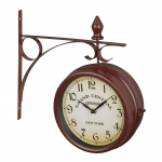 Seinakell kahepoolne vintage 34x35x10 cm pruun analoog