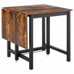 Kokkuklapitav laud 118x70 cm Pruun