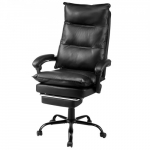 Kontoritool jalatoega 71x 68.5 x 130 cm must