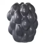 Vaas 14x15x19 cm must kivikeraamikast lillevaas koju