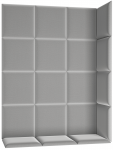 Polsterdatud seinapaneel Quadratta 120x160 120x35x160 cm Hall