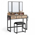 Tualettlaud 90x40x140.8 cm pruun must