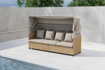 P&auml;evitustool Nopy 195x56x30 cm beež punutis varikatus