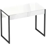Kirjutuslaud 100 x 50 cm valge 2 sahtliga arvutilaud