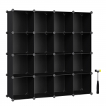 Modulaarne riiul 123x31x123cm must