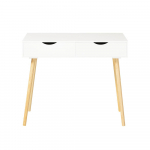 Kirjutuslaud sahtlitega 90 &times; 45 &times; 77 cm valge MDF