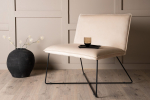 Tugitool X lounge 72x83x62 cm beež samet ja terasjalad