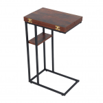 Kokkupandav abilaud 64x52x39 cm pruun metallraam
