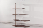 Raamaturiiul Moln 105x30x140 cm Mocca MDF laineline