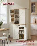 K&ouml;&ouml;gi kummut 80&times;39,5&times;178,6 cm MDF rustikaalne valge