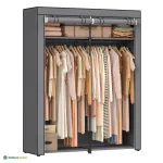 Riidest riidekapp 140 x 43 x 174 cm hall 80 kg kandev&otilde;ime
