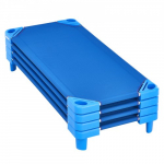 Virnastatavad lastevoodid 4 tk sinine 130 x 57 cm