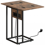 Abilaud kokkupandav 39x29x57 cm USB-C pruun metall