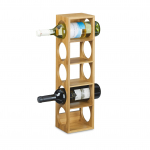 Bambusest veiniriiul pruun 53 x 14 x 12 cm 5 pudelile