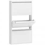 Kingakapp 55 x 15 x 105,5 cm valge metall 3 sahtlit