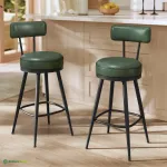 Baaritoolid 2 tk 65 cm metsaroheline PU-kunstnahk