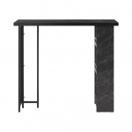 Kitsas s&ouml;&ouml;gilaud must 120 &times; 50 cm ja 3 riiulit