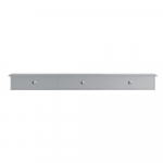 Riidenagi seinale 90 cm helehall MDF 3 sahtlit