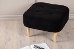 Tumba Salina 59x59x40 cm Must fliisist istepuff 120 kg