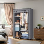 Riidest riidekapp 45 x 105 x 168 cm hall 6 riiulit