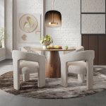 Avola + Leith s&ouml;&ouml;gitoa komplekt 127 cm laud ja 4 tooli