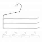 P&uuml;kste riidepuud 5 tk PVC-kattega metall 3 riba