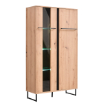 K&otilde;rge vitriin kapp 85x153x35 cm pruun