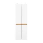 Valge riidekapp 192x61x30 cm riiulid ja riputuslatid