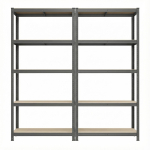 Laoriiulid 2 tk 40x90x180 cm tumehall 600 kg