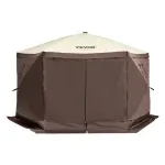 Paviljonitelk Pop-up s&auml;&auml;sev&otilde;rguga telk 351x351x228 cm pruun