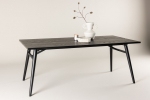 Pikendatav s&ouml;&ouml;gilaud 195x95 cm must MDF ja teras