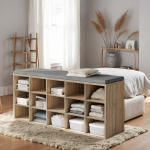 Jalatsiriiul 30 x 105 x 48 cm istmega pruun-hall