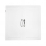 Vannitoakapp seinale 30 x 60 x 60 cm valge MDF ja riiulid
