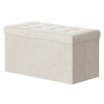 Hoiupink 38x76x38 cm valge samet kaanega hoiuruum