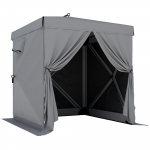 Paviljon 185 &times; 185 &times; 205 cm tumehall pop-up v&otilde;rkseintega